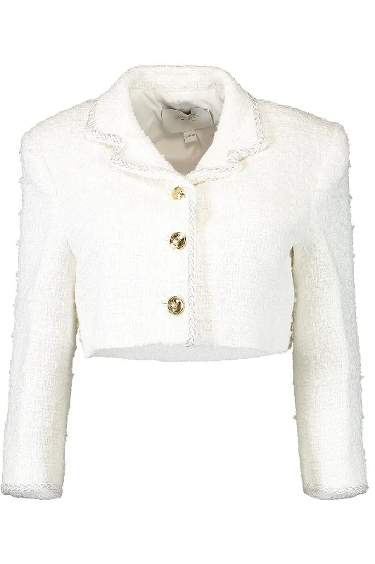 Quilted Jackets for Fashionable -Cropped Boucle Jacket