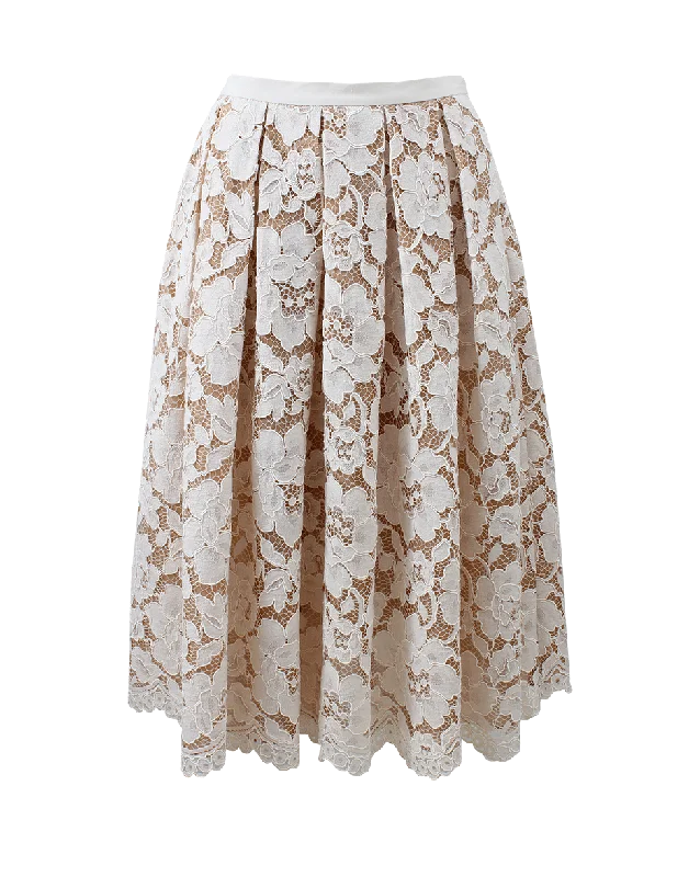 Lightweight linen skirts for breathable wear -Pleated Dance Skirt