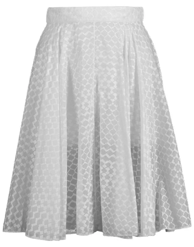 Durable cotton skirts for tough daily use -Grid Effect Skirt