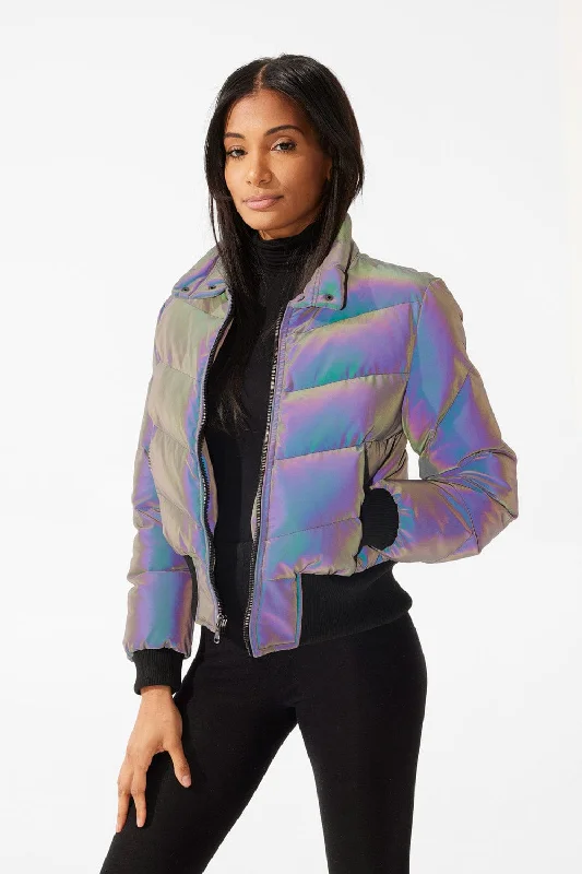 Sportswear Jackets for Athletic Use -Women's Flatbush Bomber Jacket (Iridescent)