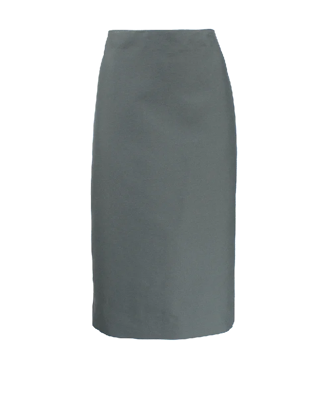 Wrap midi skirts for stylish ease -Straight Pencil Skirt