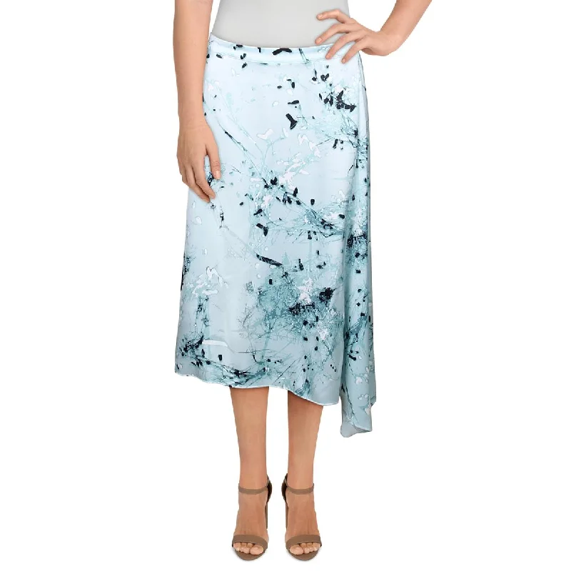 Classic black maxi skirts for versatility -Alfani Womens Printed Asymmetric A-Line Skirt