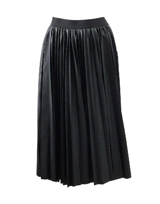 Wrap midi skirts for stylish ease -Sun Pleated Skirt