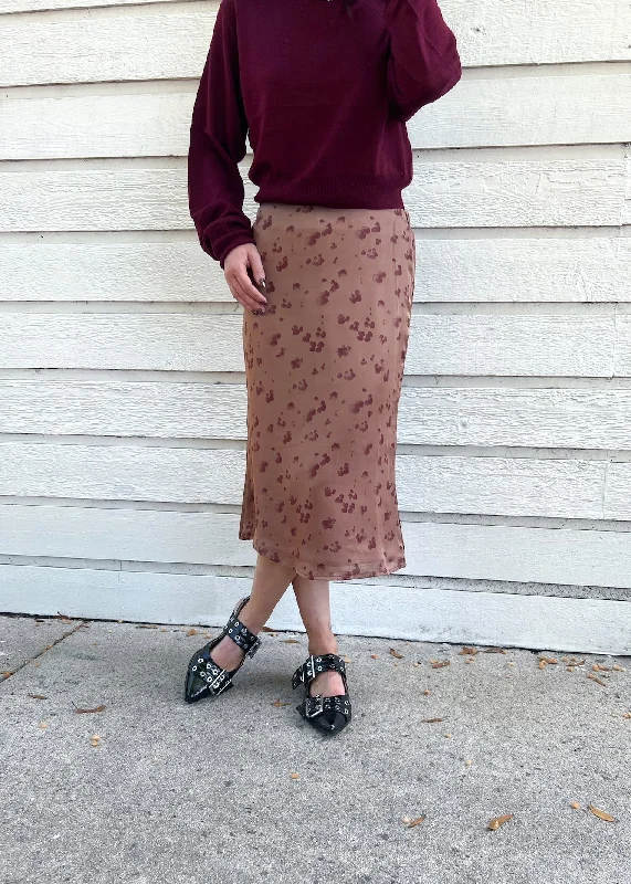 Faux Leather Dresses for Affordable -QUINN MIDI SKIRT