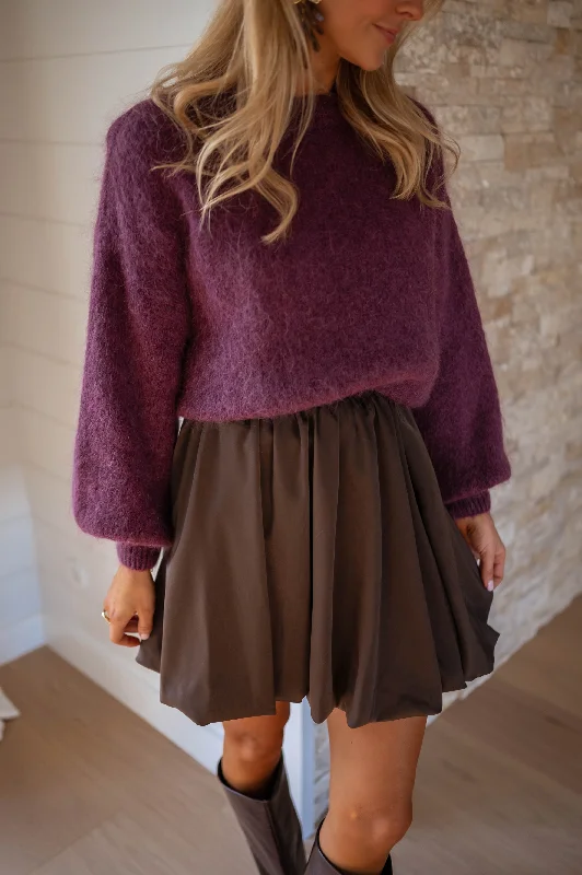 Ruffled Dresses for Girly -Chocolate Thoby Skirt