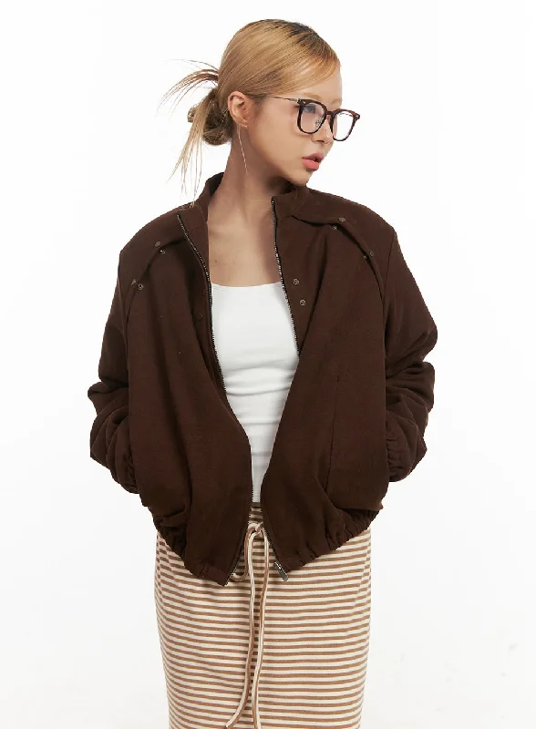 Affordable Jackets for Budget -Relaxed-Fit Suede Jacket CJ508