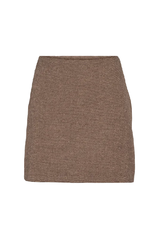 Wrap Dresses for Adjustable -Dina Short Skirt - Chocolate torte / 649 pumic st