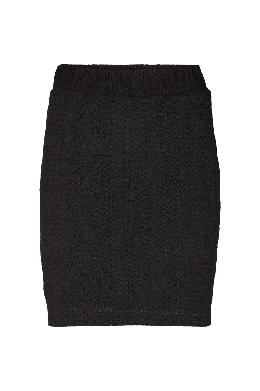 Embroidered Dresses for Detailed -Suvi Skirt - Black