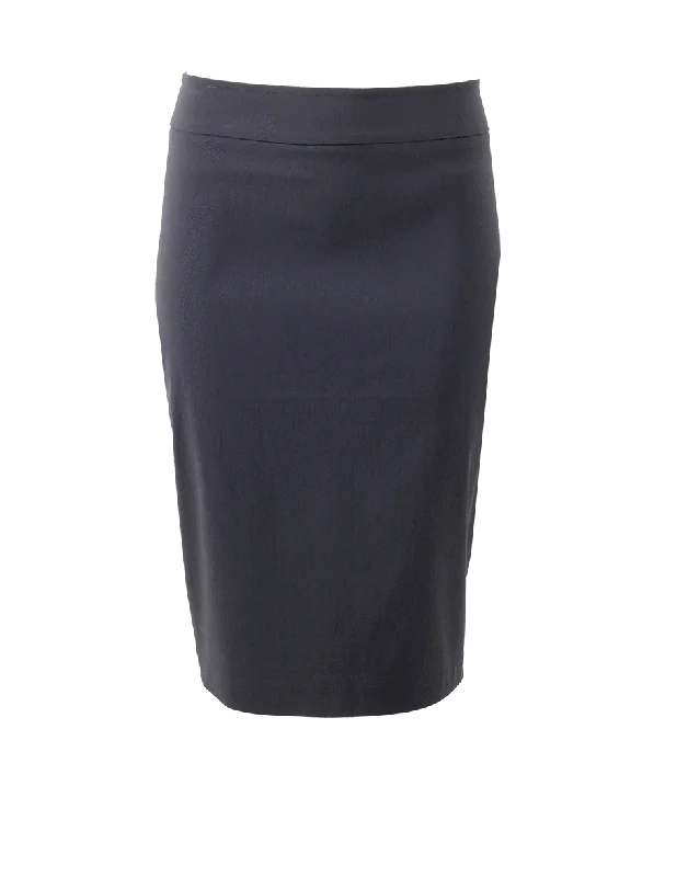 Patterned skirts with bold stripe accents -Pull-On Stretch Pencil Skirt