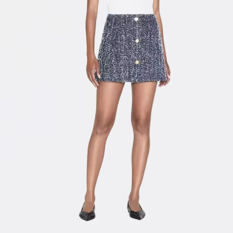 Casual skirts with relaxed fit comfort -Denim Boucle Skirt (Magic)