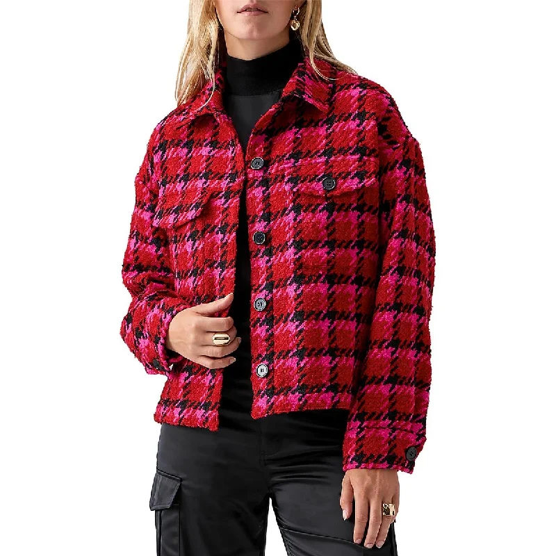 Windbreaker Jackets for Windy Days -Sanctuary Womens The Shacket Textured Short Shirt Jacket