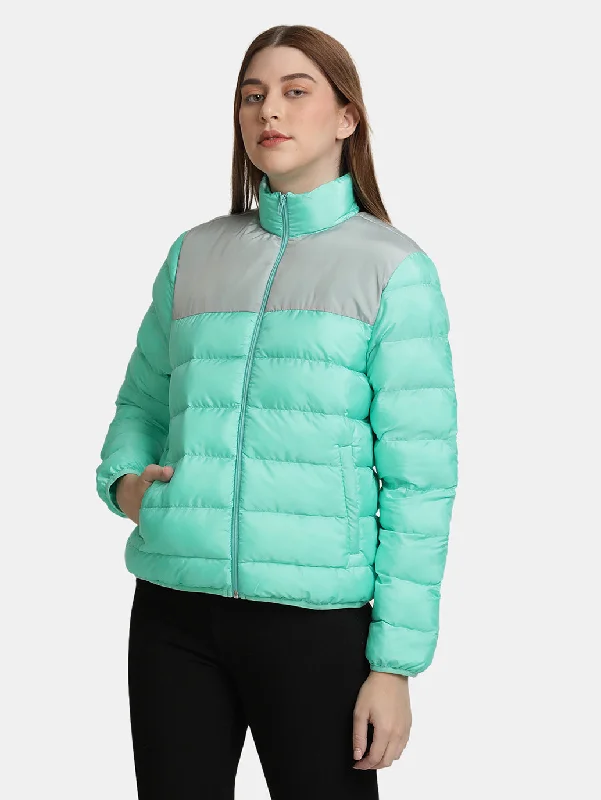 Red Jackets for Statement -Women's Green Puffer Jackets