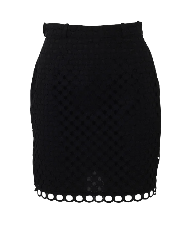 Patterned skirts with bold stripe accents -Ajoure Mini Skirt