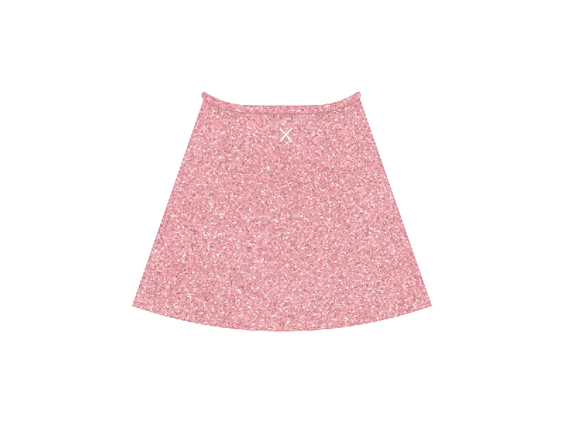 Bold leather skirts for daring fashion statements -BubbleGum Shimmer Wrap Skirt