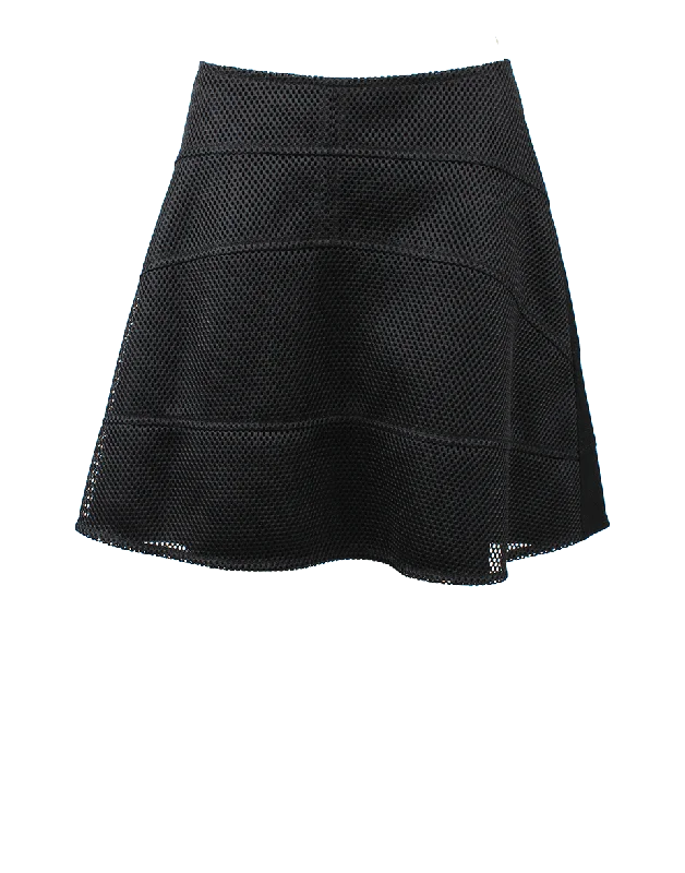 Stretchy skirts for all-day wear comfort -Techno Mesh Front Cady Skirt