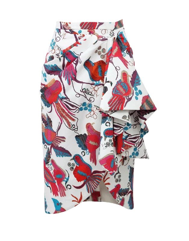 Cute mini skirts for fun party nights -Marinaio Cascade Bird Skirt