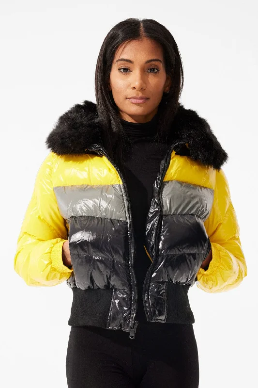 Trench Jackets for Classic Look -Women's Sugar Hill Puffer Jacket (Pollen)