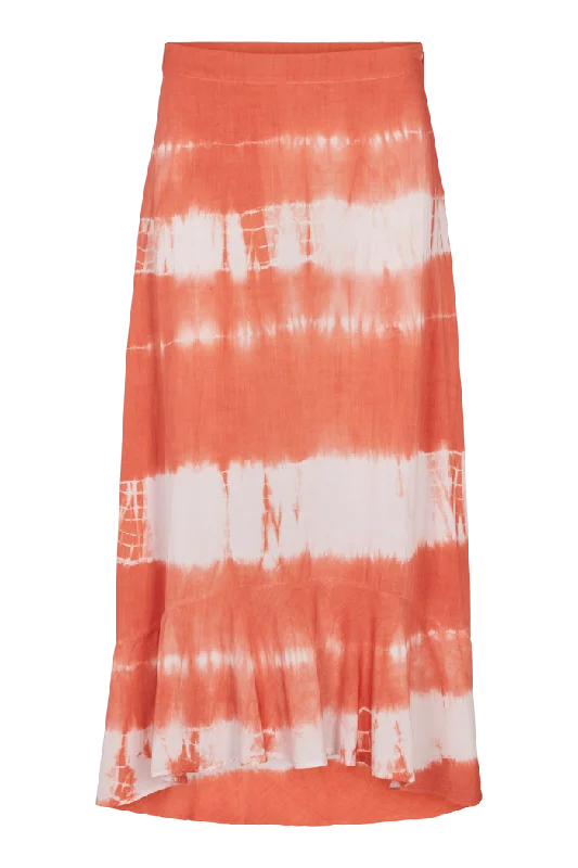 Retro Dresses for Throwback -Orchid Skirt - Tie Dye Dusted Clay / Pink Chalk