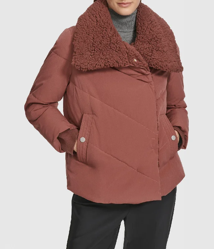 Red Jackets for Statement -Valencia Puffer Jacket