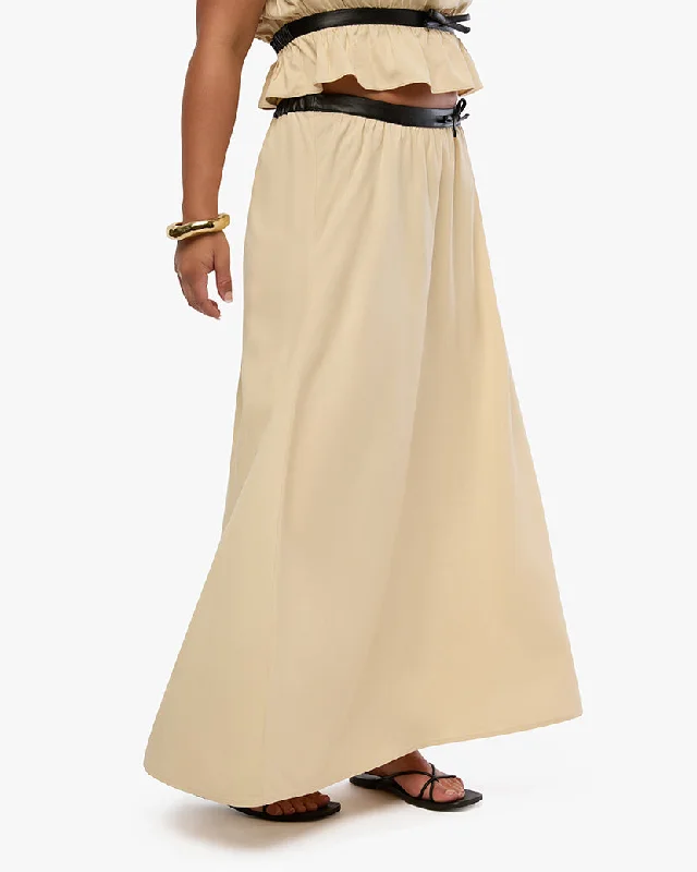 Maxi Dresses for Elegant Style -Bow Maxi Skirt