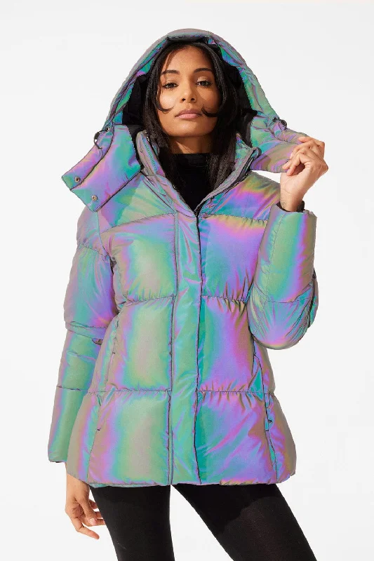 Down Jackets for Cold Protection -Women's Toronto Bubble Jacket (Iridescent)