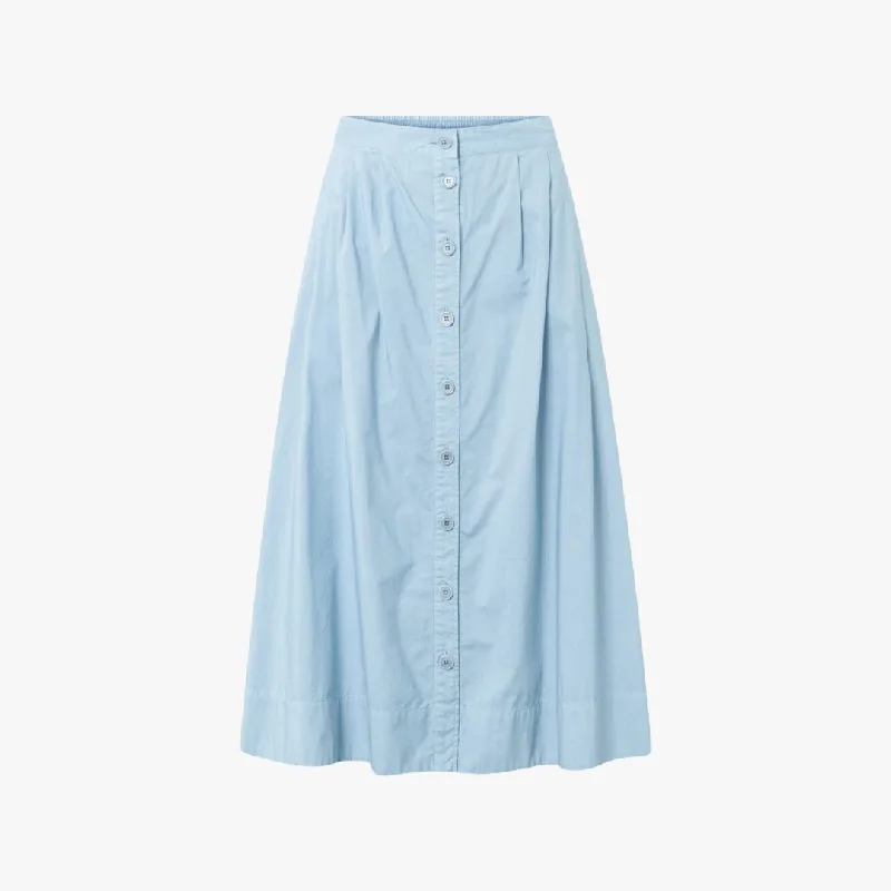 Lightweight skirts for warm season chic -Pippa Poplin Skirt (Skyway)