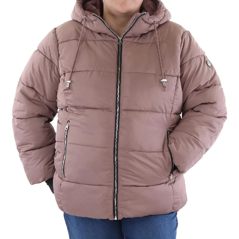 Duffle Jackets for Cozy Style -Jessica Simpson Womens Plus Insulated Faux Fur Lined Puffer Jacket