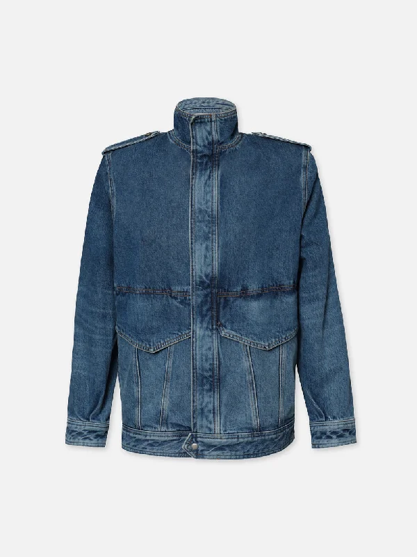 Blazer Jackets for Formal Occasions -Denim Power Jacket -- Luxor