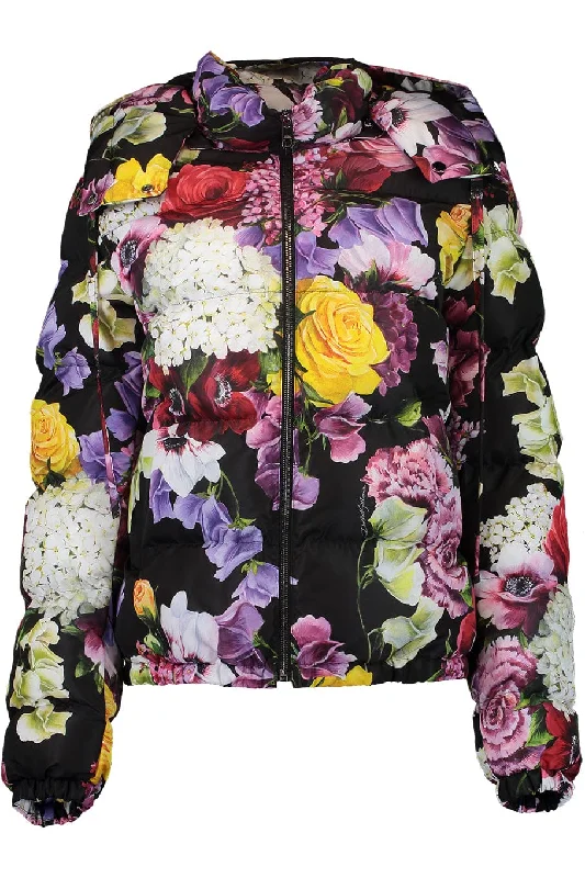 Denim Jackets for Casual Wear -Printed Nylon Down Jacket