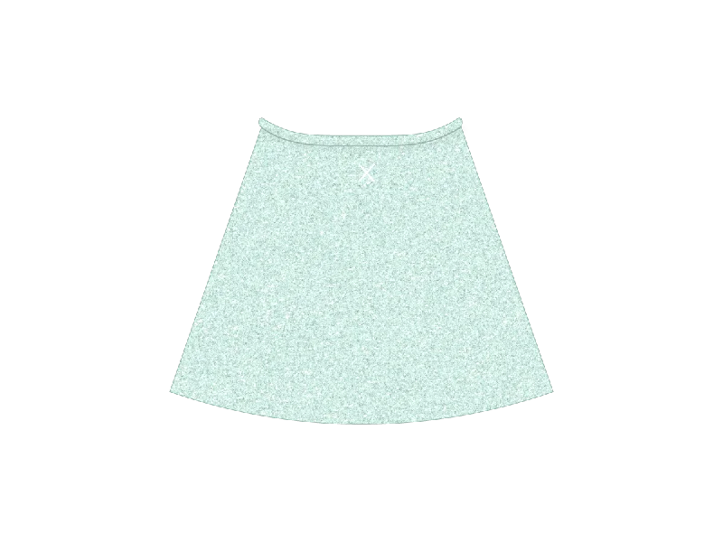 Pleated midi skirts for timeless grace -Aquamarine Shimmer Wrap Skirt