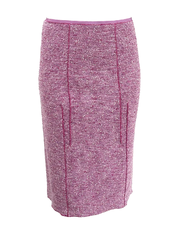 A-line mini skirts for fun flirty looks -Light Weight Tweed Pencil Skirt