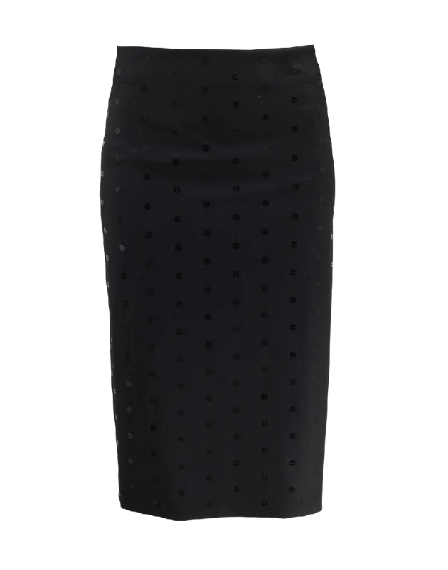 Durable skirts with reinforced seam strength -Paillette Pencil Skirt