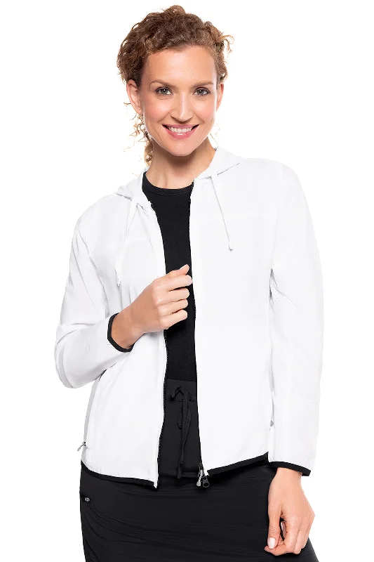 Blue Jackets for Classic -Women's Arcadian Packable Sunblock Jacket | White