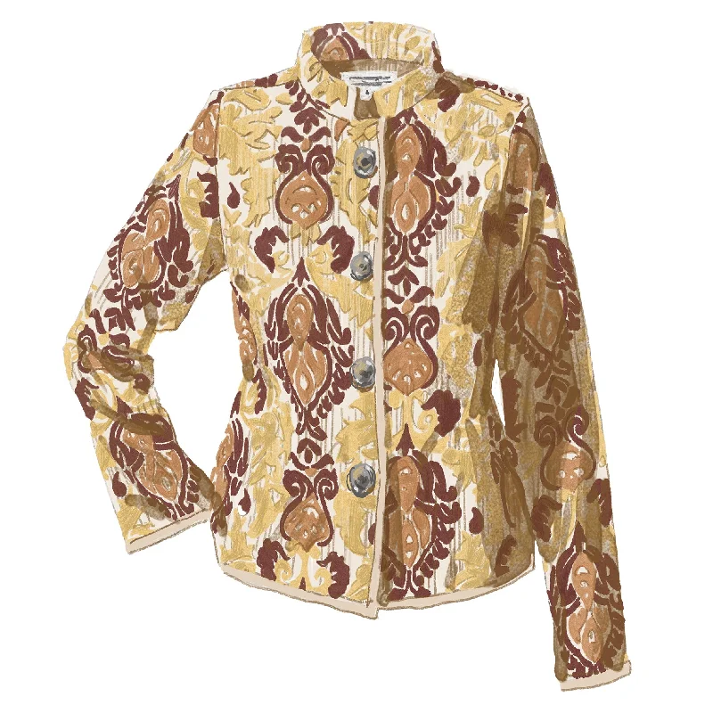 Organic Jackets for Natural -Jacquard Tapestry Jacket