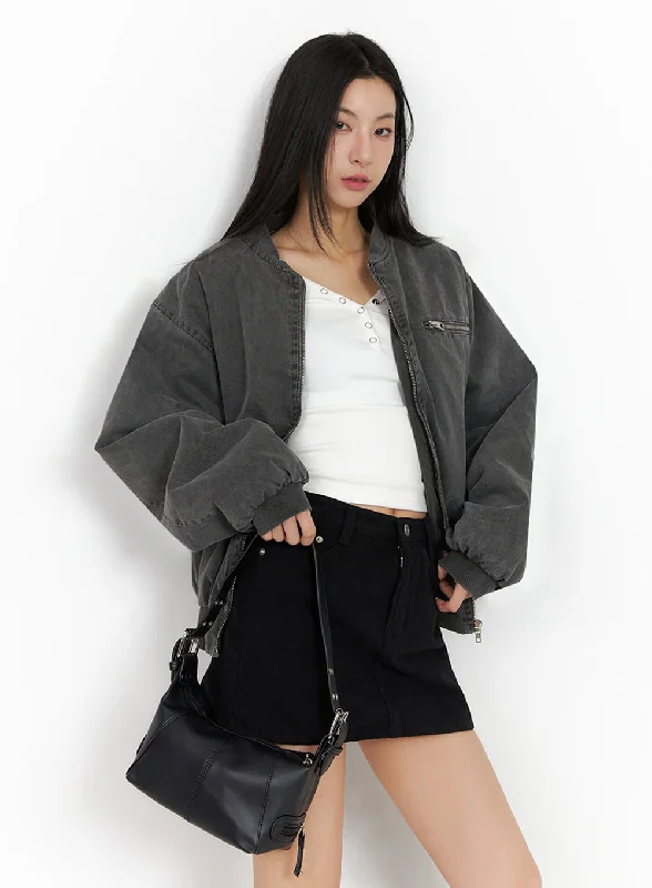 Windbreaker Jackets for Windy Days -Urban Oversized Bomber Jacket ID431