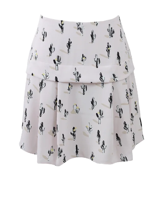 Designer mini skirts for high-end appeal -Cactus Print Flirt Skirt