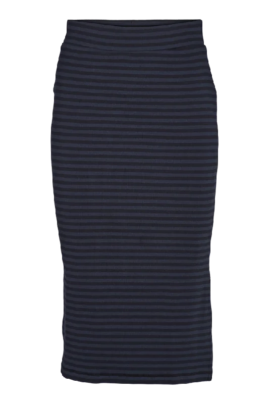 Capri Dresses for Playful -Ludmilla Long Skirt - Black/Navy