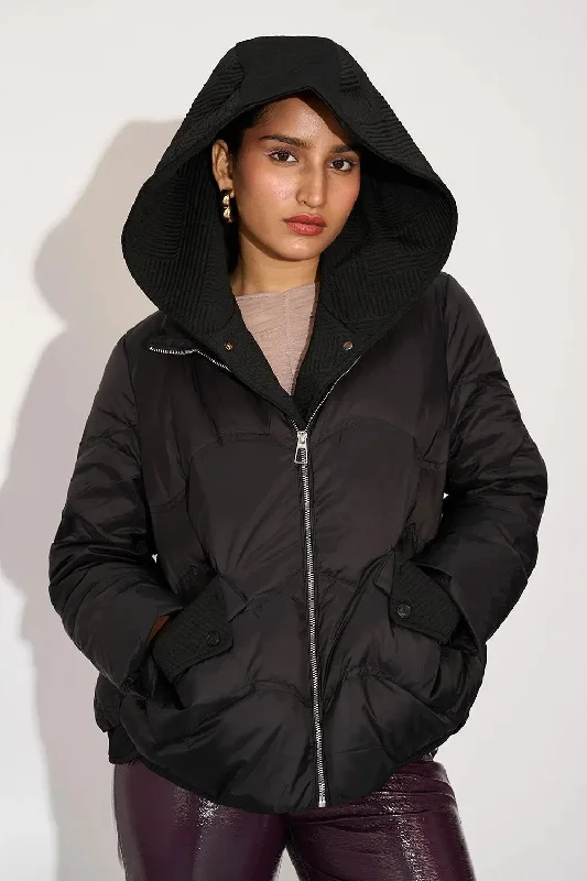 University Jackets for Academics -Snuggle Up Women's Hooded Puffer Jacket