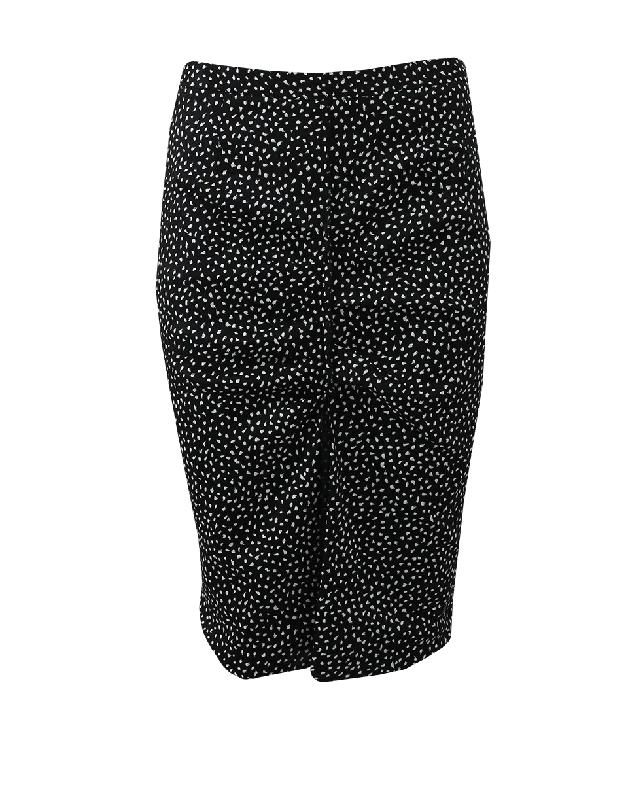 Patterned skirts with unique abstract art -Dot Pencil Skirt