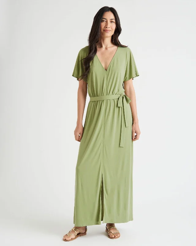 Minimalist Dresses for Simplicity -Arlo Sandwash Jersey Maxi Dress