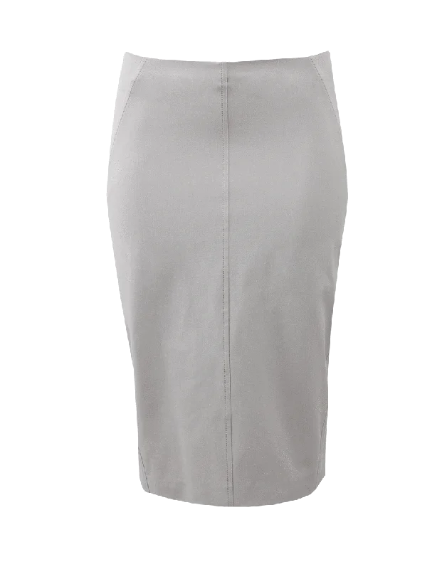 Durable cotton skirts for tough daily use -Cotton Pencil Skirt