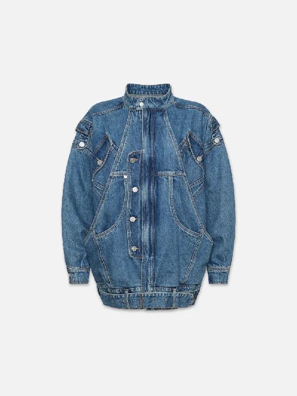 Hooded Jackets for Added Coverage -The MC Denim Jacket -- Pond