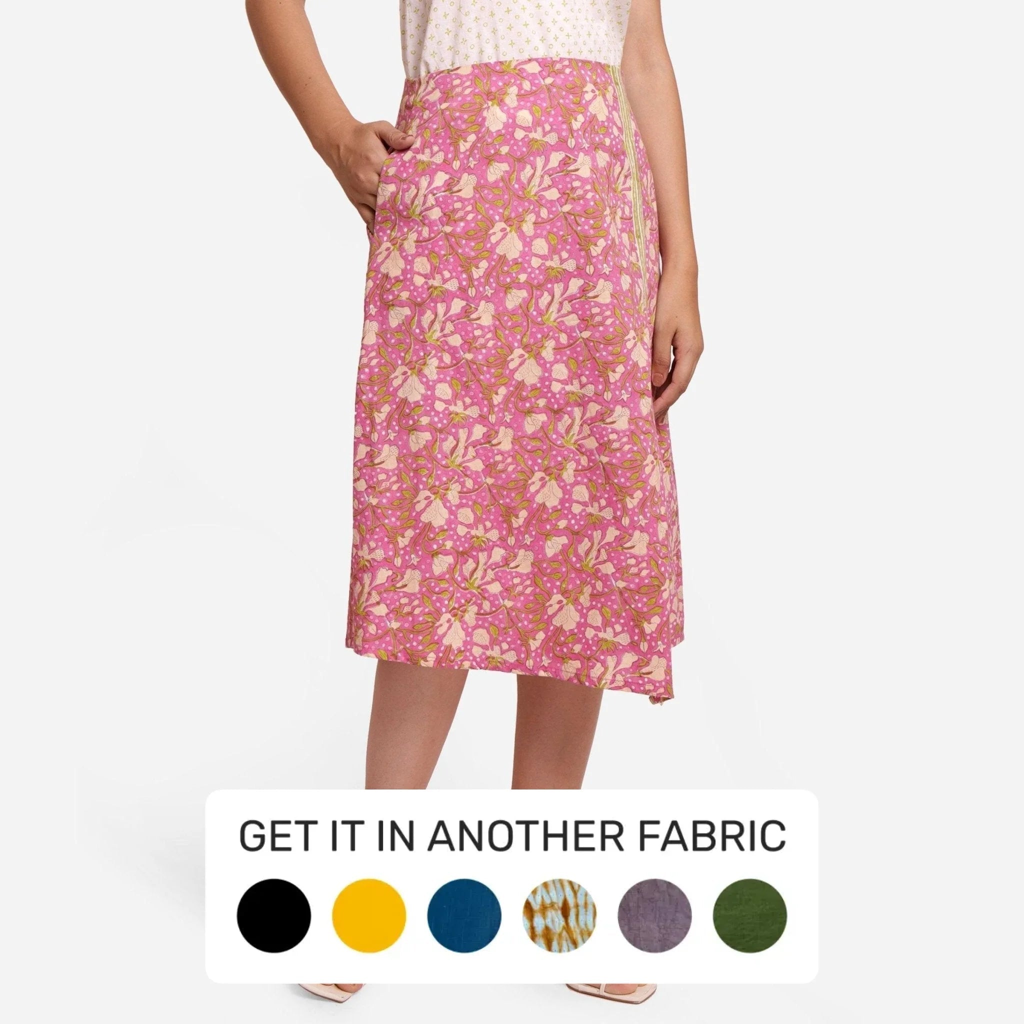 Maxi Dresses for Elegant Style -Wine Floral Block Printed Cotton Midi Slit Skirt