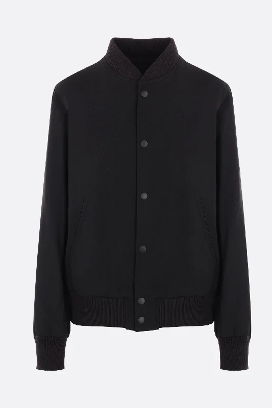 Button-Up Jackets for Traditional -wool bomber jacket