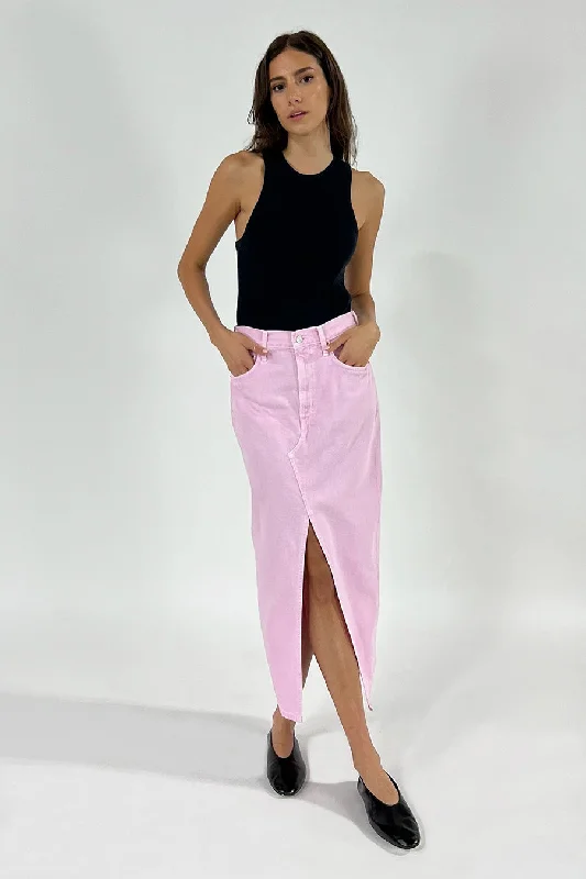 A-line Dresses for Flattering -Katina Maxi Skirt - Pink Lagoon