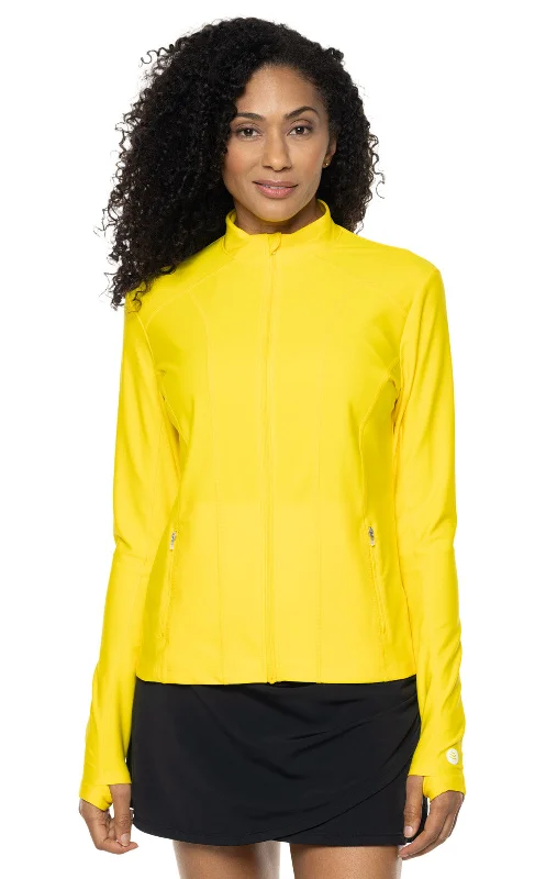 Gym Jackets for Workout -Women's Malawi Swim Jacket | Bold Yellow