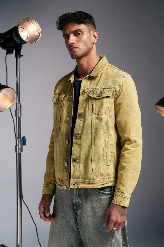 Black Jackets for Versatile -Old Yeller Men's Denim Trucker Jacket