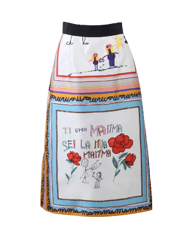 Lightweight skirts for warm weather comfort -Silk Child's Drawing Skirt