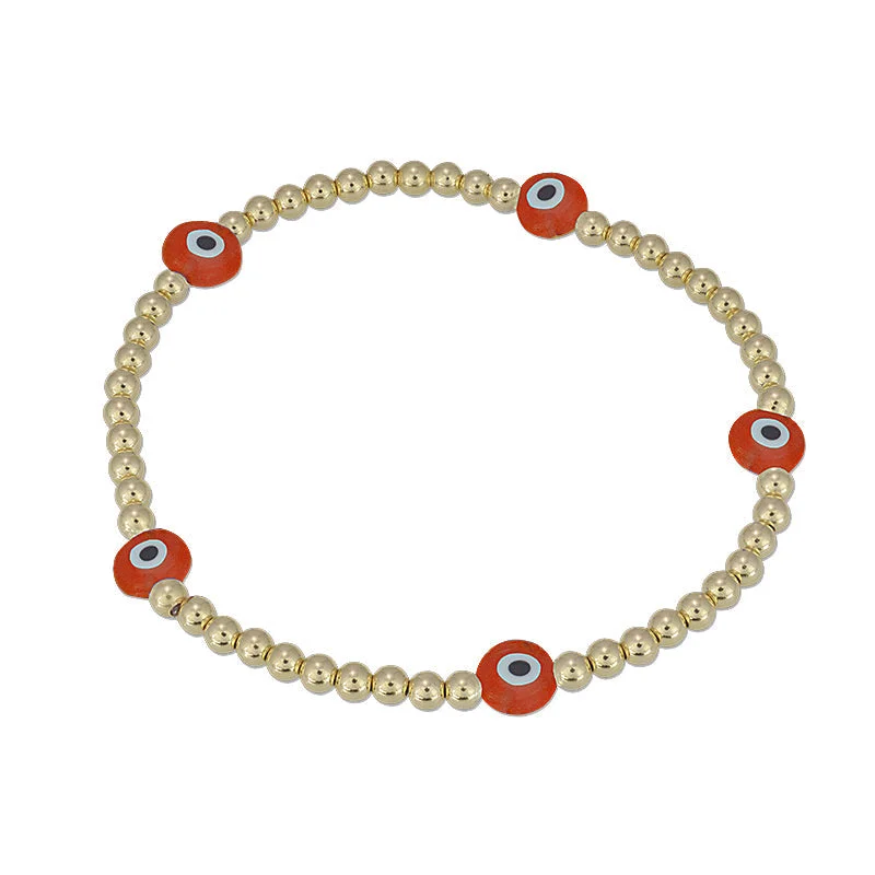 Necklaces and pendants with custom designs for a completely unique jewelry piece-3mm Evil Eye in Red