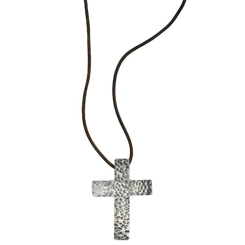 Necklaces and pendants with custom designs for a completely unique jewelry piece-Apostle Cross Pendant, Silver